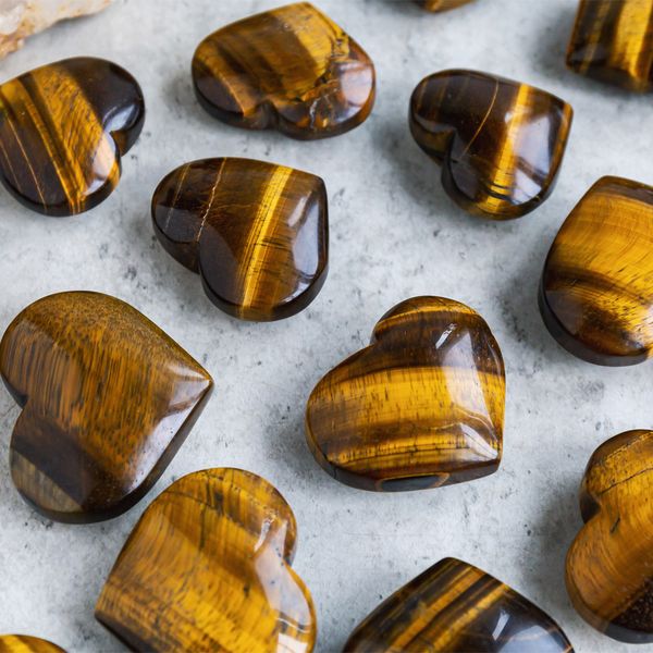 Tiger's Eye Heart