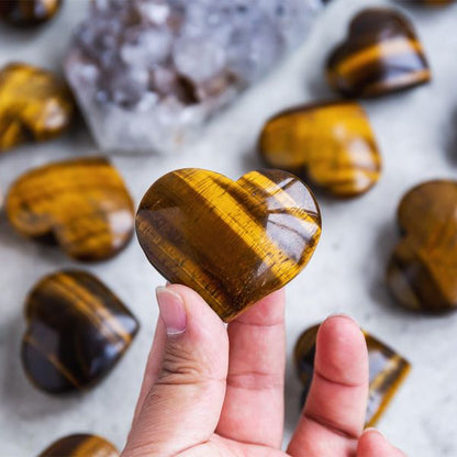 Tiger's Eye Heart