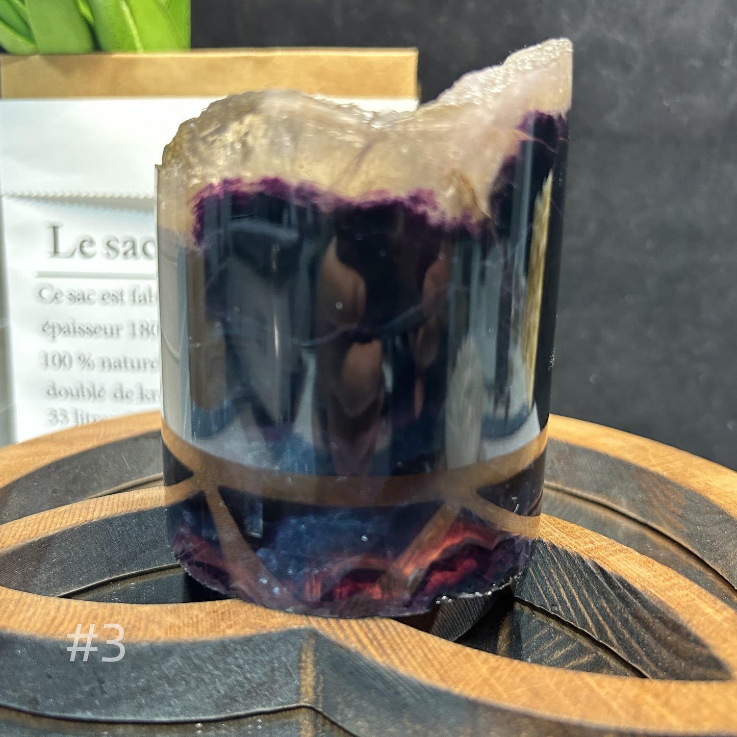 Fluorite lamp bucket