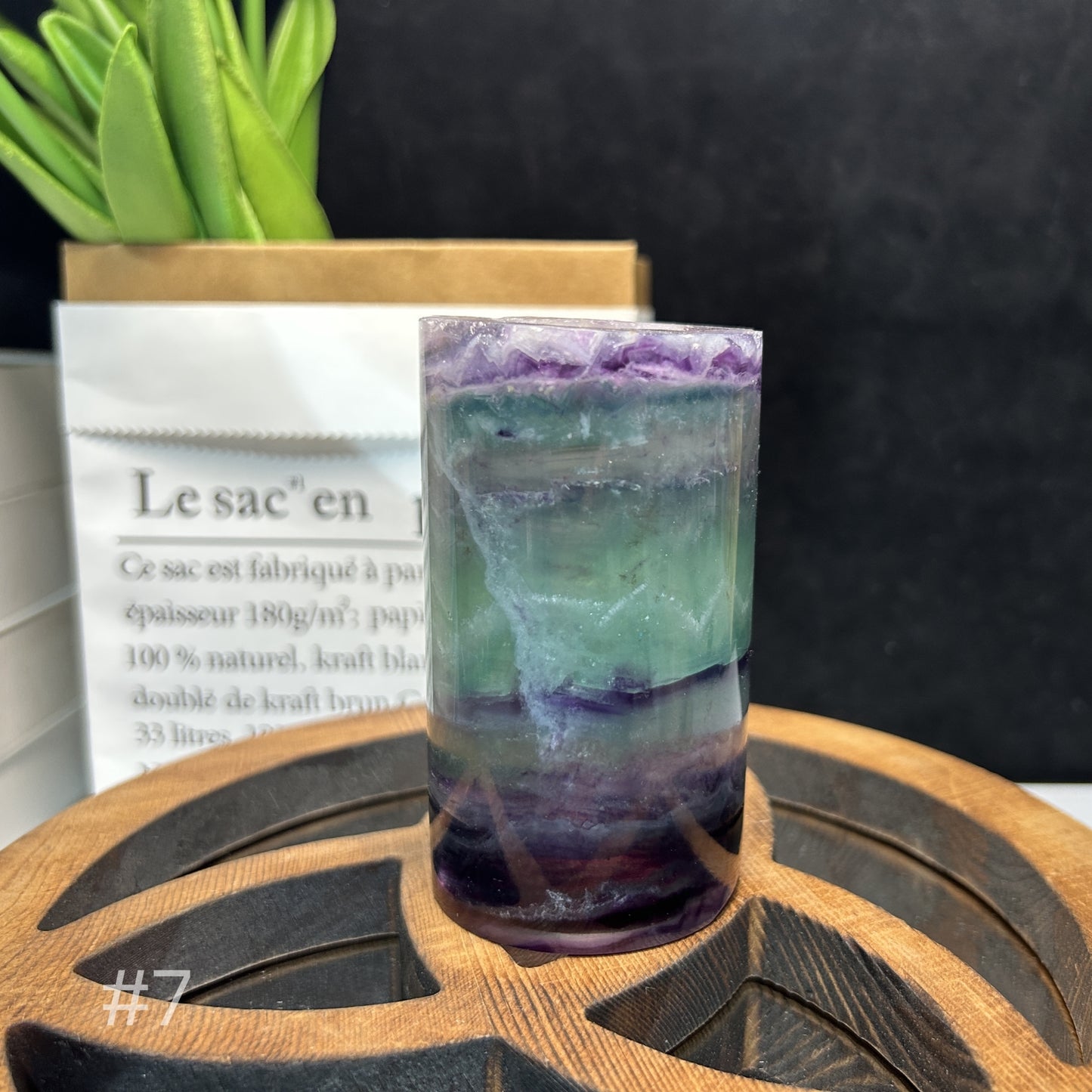 Fluorite lamp bucket