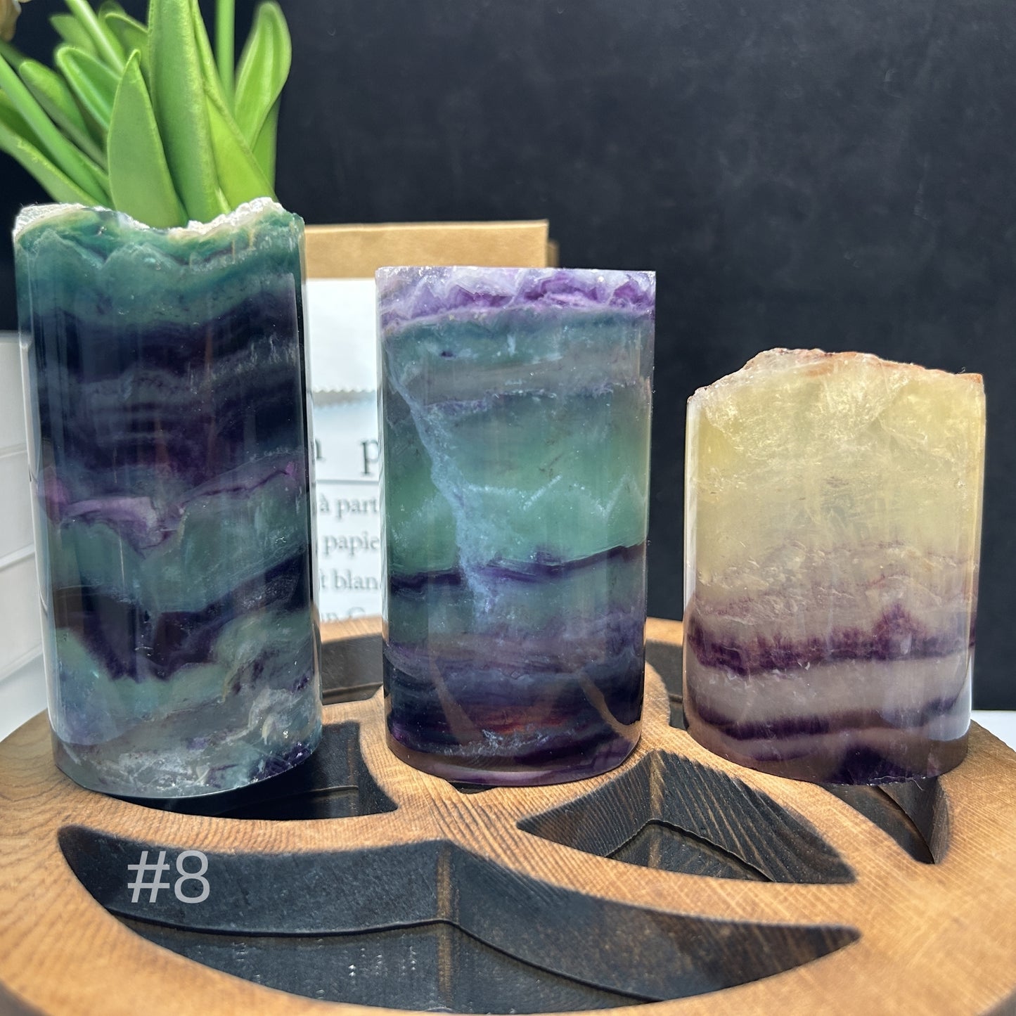 Fluorite lamp bucket